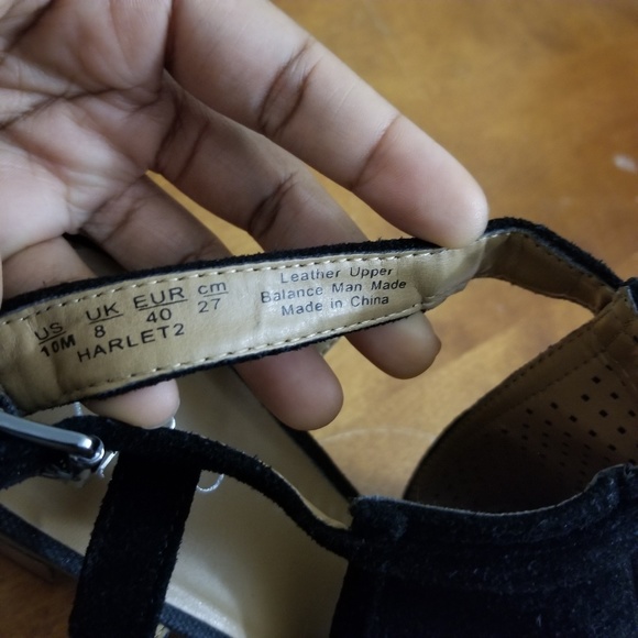 Leather Black Cut Out Booties - Picture 5 of 7